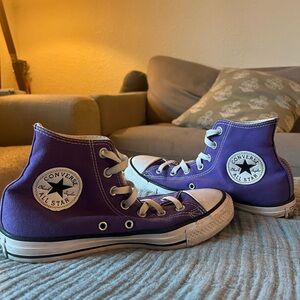 Converse Purple High-Top All Star Sneakers